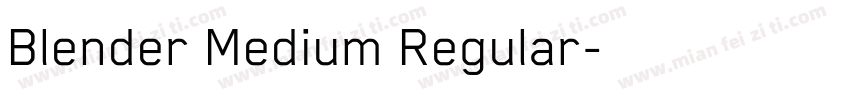 Blender Medium Regular字体转换
